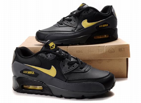 air max 90 cuir noir homme